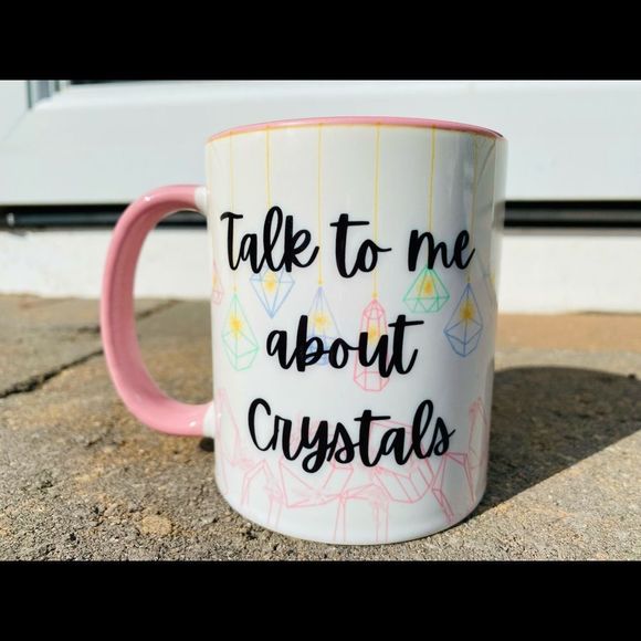 Healing Crystals Coffee 11oz Ceramic Mug - Picture 1 of 6